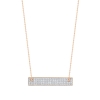 mini diamond baguette on chain
