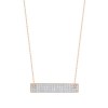 mini diamond baguette on chain