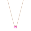 mini cocktail pink topaz on chain