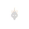 diamond wolf charm