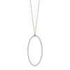 jumbo ellipse diamond on chain