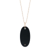 jumbo ellipse onyx on chain
