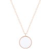 jumbo ever white agate disc on chain