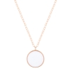 jumbo ever white agate disc on chain