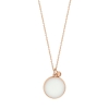 ever white agate disc on chain
