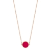 mini ever coral disc necklace
