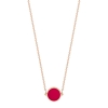 mini ever coral disc necklace