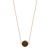 mini ever golden obsidian disc necklace