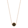 mini ever golden obsidian disc necklace