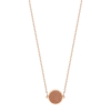 mini ever gold sandstone disc necklace