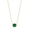 mini ever malachite disc necklace