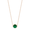 mini ever malachite disc necklace