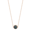 mini ever black MOP disc necklace