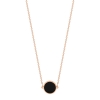 mini ever onyx disc necklace