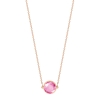 mini ever pink corundum necklace