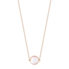 mini ever pink MOP disc necklace