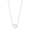 mini ever pink MOP disc necklace