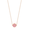 mini ever rhodochrosite disc necklace
