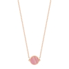 mini ever rhodochrosite disc necklace