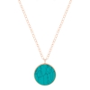 jumbo ever turquoise disc on chain