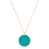 jumbo ever turquoise disc on chain