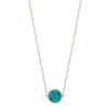 mini ever turquoise disc necklace