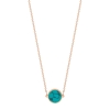 mini ever turquoise disc necklace