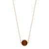 mini ever tiger eye disc necklace