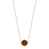 mini ever tiger eye disc necklace