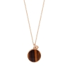 ever tiger eye disc on chain