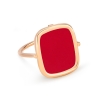 coral antique ring