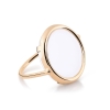 ever white agate disc ring