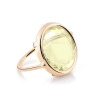 lemon quartz disc ring