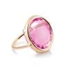 pink corundum disc ring