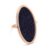 ellipse blue sand stone ring