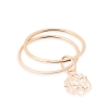 monogram double circle ring