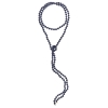 blue sandstone bead sautoir