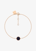 mini ever blue sandstone disc bracelet