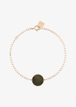 ever golden obsidian disc bracelet