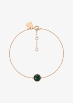 mini pixie ever green agate disc bracelet
