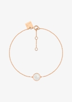 mini pixie ever white moonstone disc bracelet