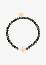 golden obsidian bead georgia bracelet