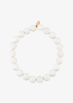 heal white agate bead bracelet