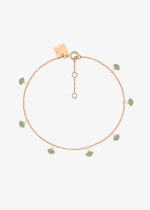 tiny 7 tsavorite koi bracelet