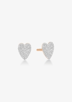 angele diamond heart studs