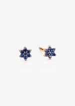 mini sapphire star studs
