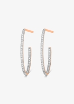 ellipse diamond hoops