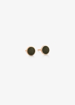 ever golden obisdian disc studs