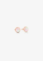 ever pink MOP disc studs