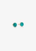 ever turquoise disc studs